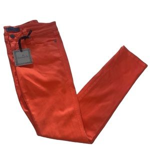NWT- Frankie B Orange Jeans size 28 Skinny New Old Stock